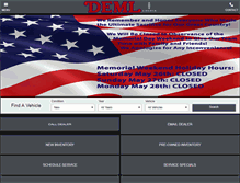 Tablet Screenshot of demllincoln.com